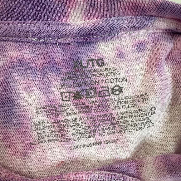 NWT Unisex Purple Tie Dye Short Sleeve Graphic Tee Shirt Power Drift Racing - XL - Picture 4 of 5